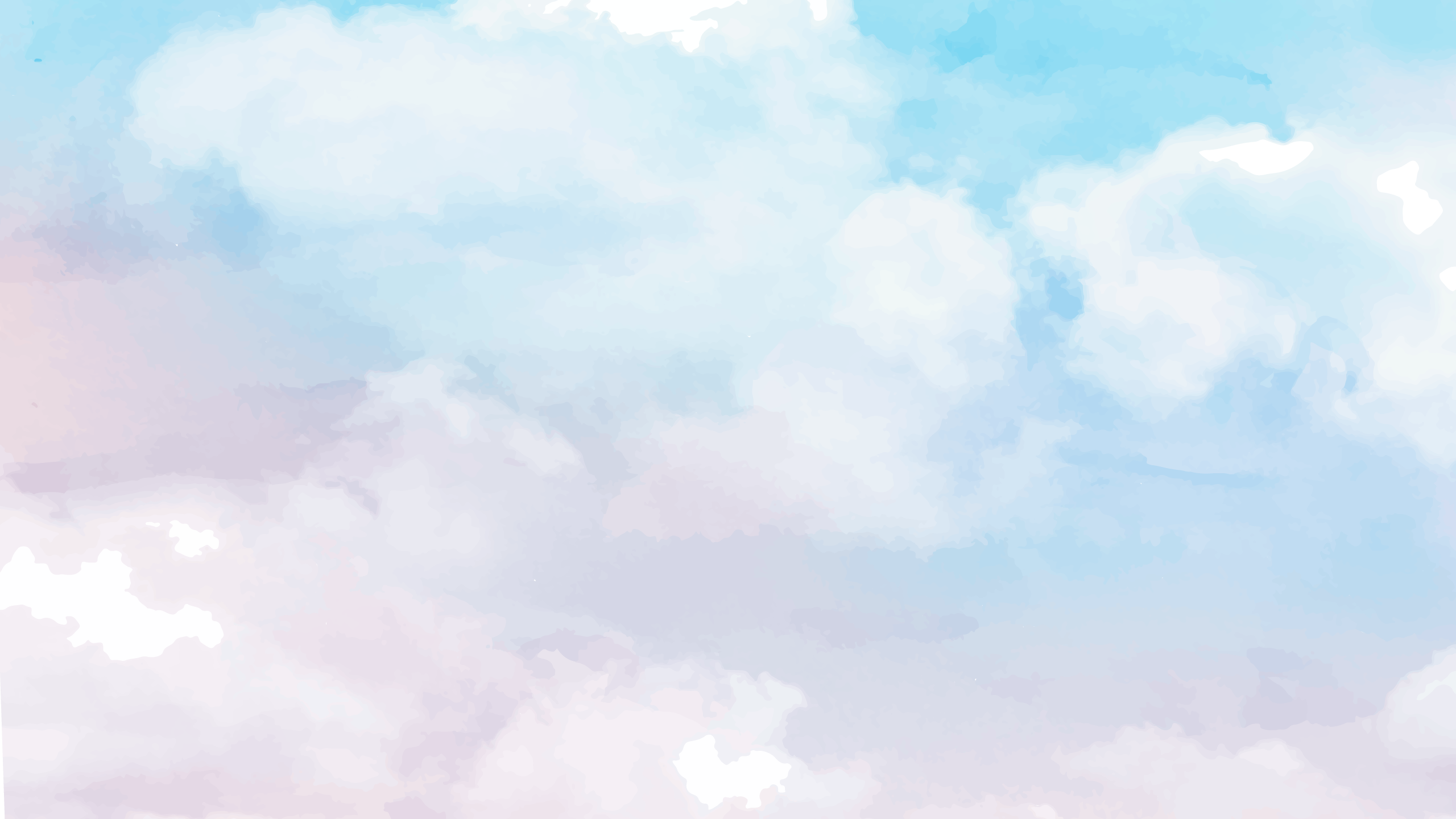 Pink and blue clouds