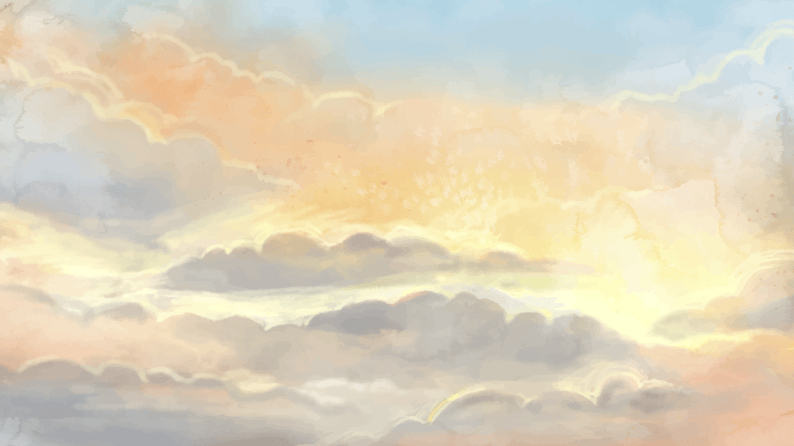 The sky at sunset - blue and orange. 